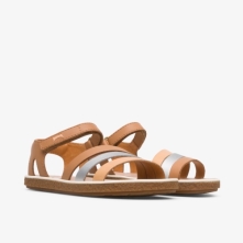 Camper Silver / Light Coral Sandals Kids - Twins Online Ireland | JIWNR2015